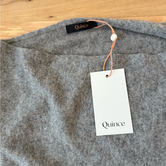 NWT Quince Women's Mongolian Cashmere Nursing Shawl Heather Grey One Size - Picture 4 of 13